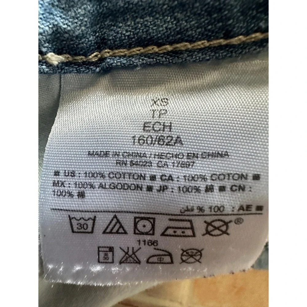 Old Navy Denim Overall Shorts Women's  Blue Denim   size XS‎ TP